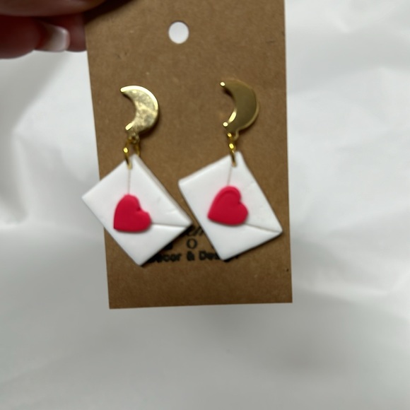 Late Night Love Letters Valentine’s Earrings Handmade NEW - Picture 5 of 5
